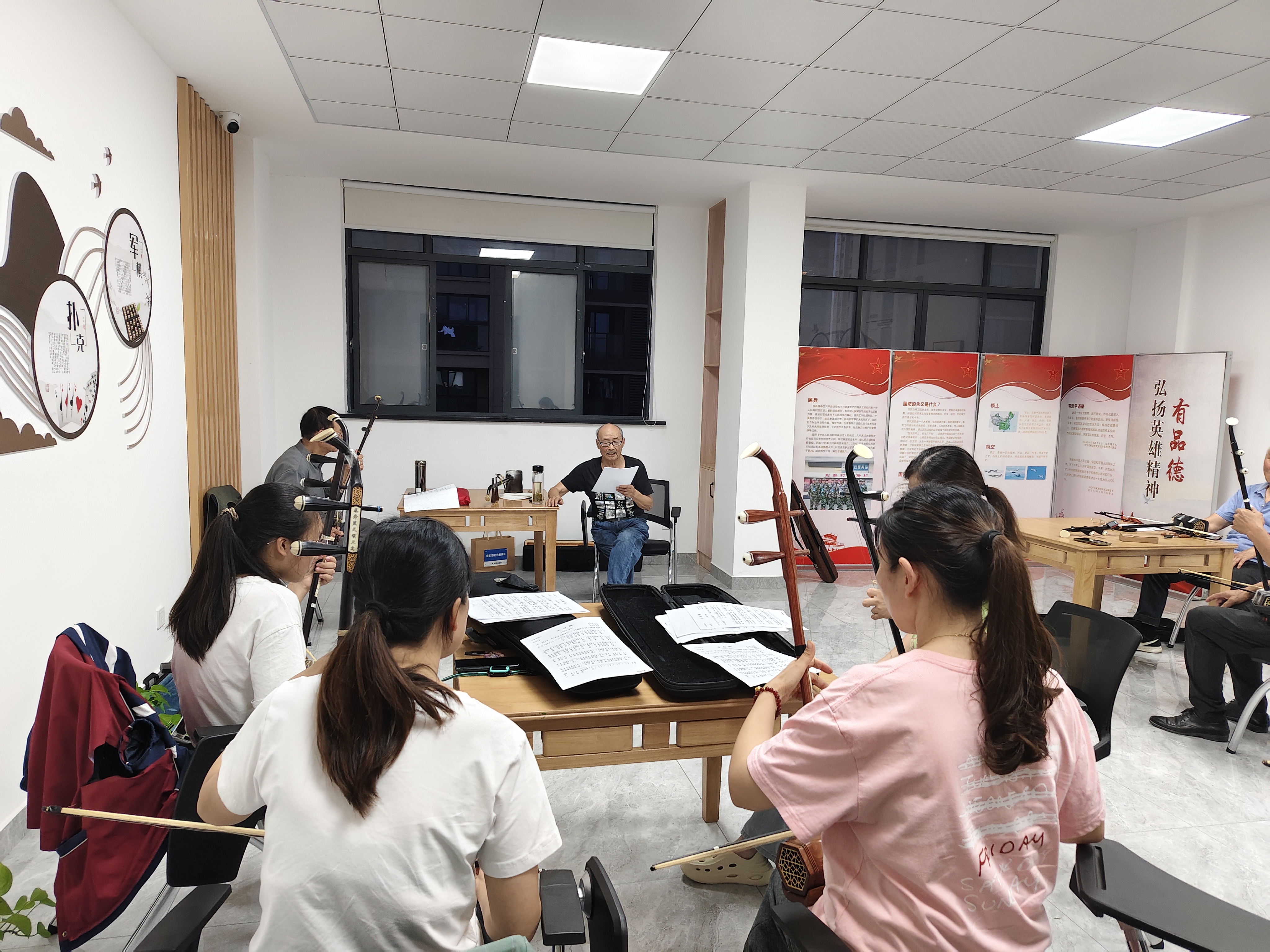 丁桥镇中老年二胡培训提高班开班
