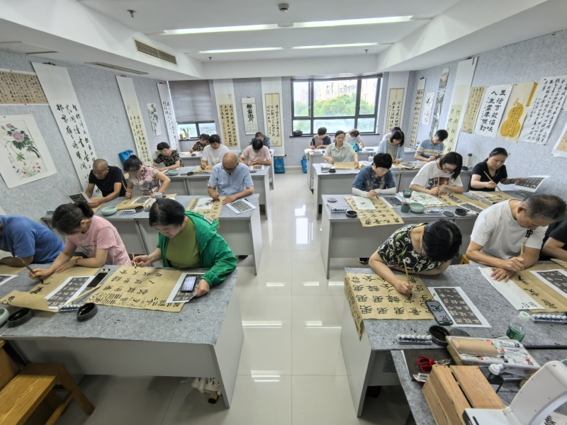 海洲街道2024秋老年书法公益培训班顺利开班