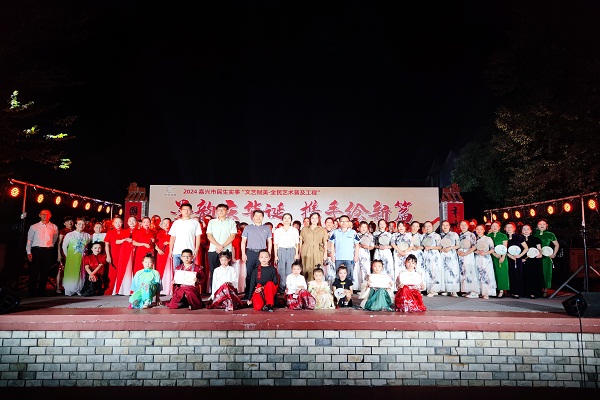 周王庙镇上林村社区学校书法主题组级新作品大赛暨庆祝中华人民共和国成立75周年文艺汇演