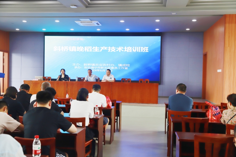 斜桥镇举办水稻优质生产技术培训