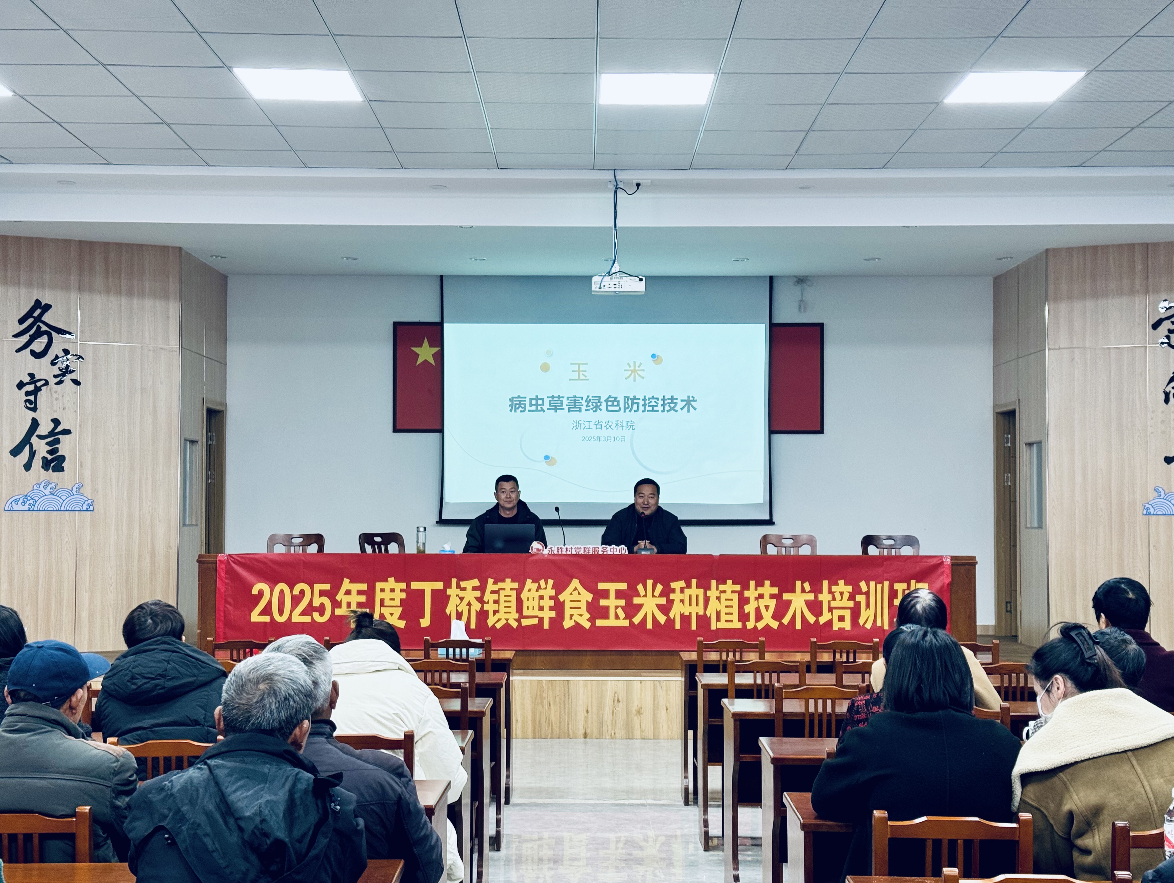 丁桥镇举办2025年度鲜食玉米种植技术培训