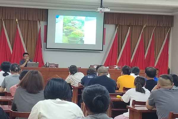 周王庙成校园艺布景技能培训开班