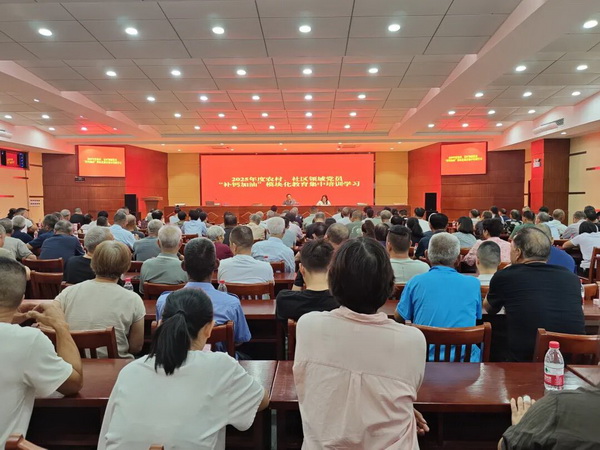 马桥街道开展2025年度村社领域党员“补钙加油”模块化教育集中培训