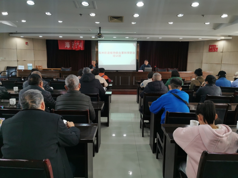 海洲街道举办植物病虫害科学防治培训