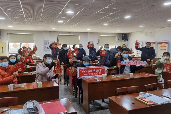 周王庙镇双涧社区学校开展“我们的中国梦——文化进万家”迎新春系列活动