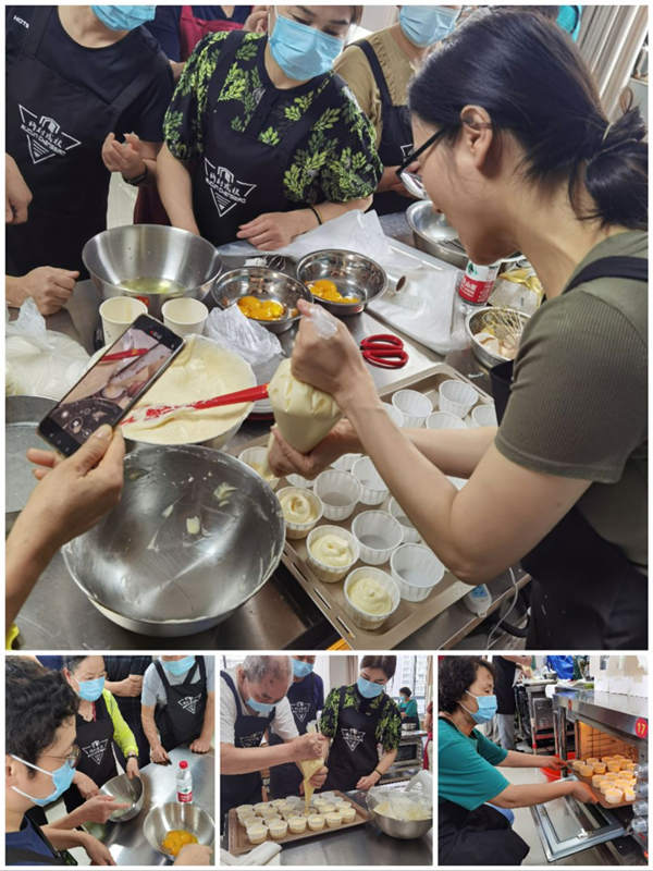 许村成校组织海宁电大退休老师烘焙培训