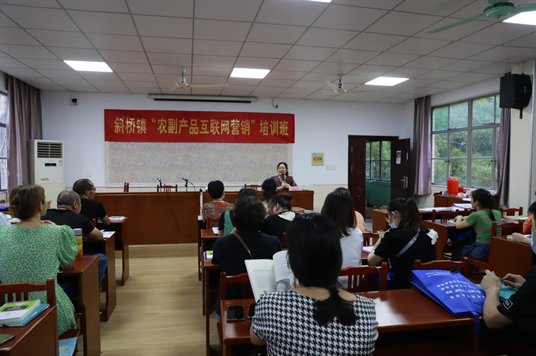 斜桥镇“农副产品网络营销培训班”开班