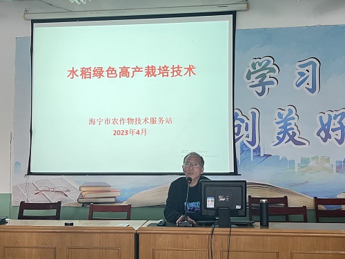 丁桥镇举办2023年水稻绿色高产栽培技术培训班
